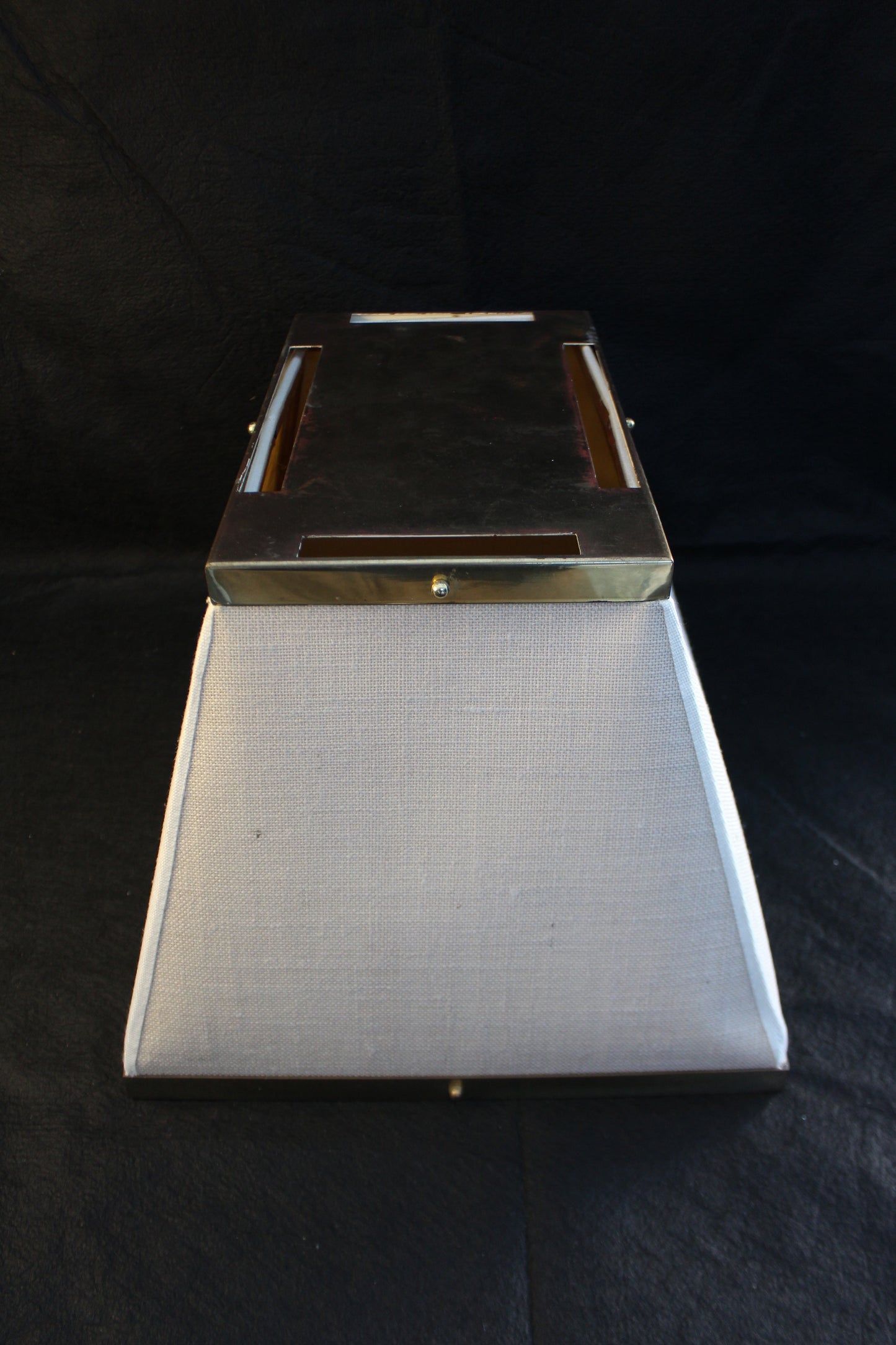 Lampada da Tavolo geometrica in bambù, Anni '70