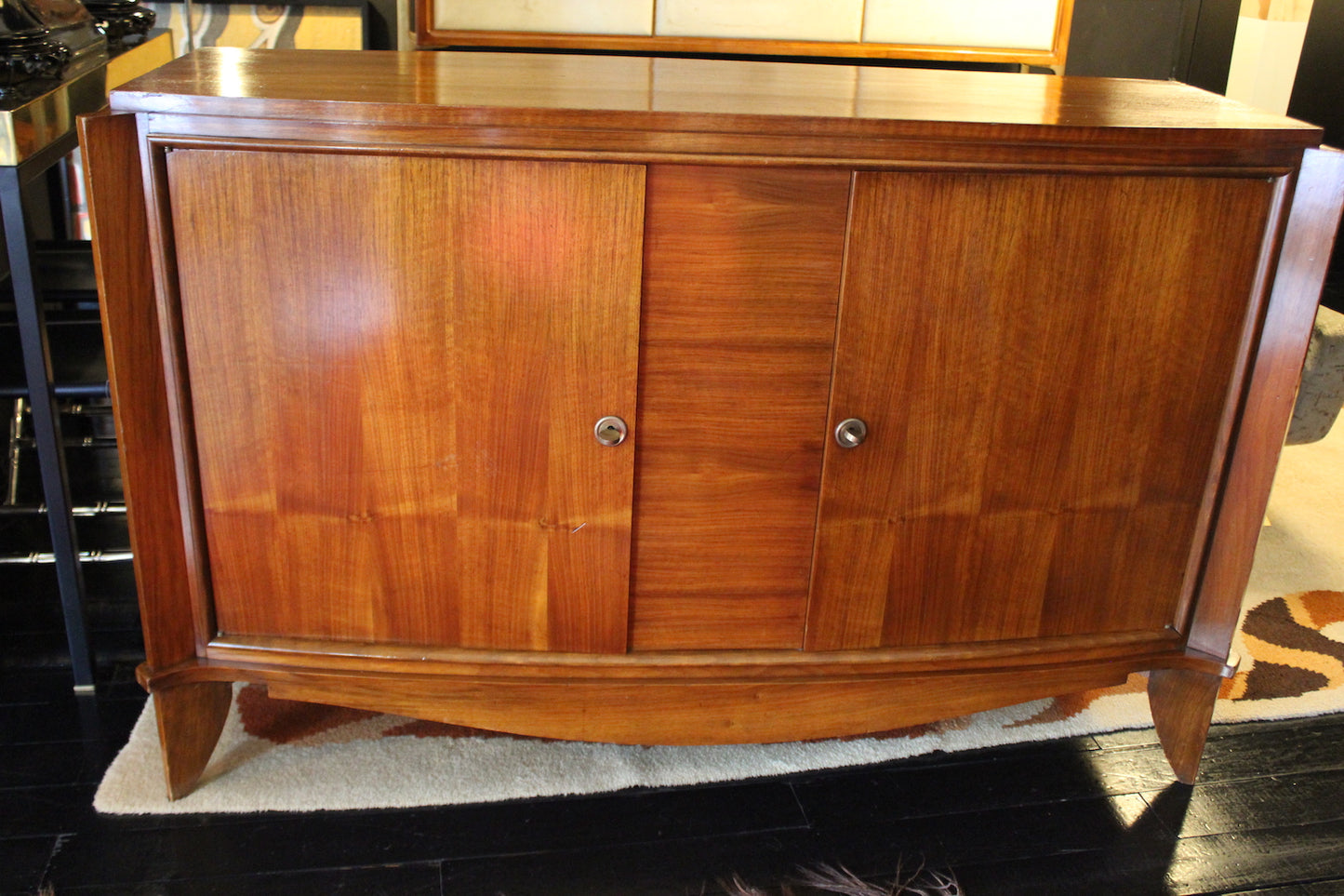 Credenza con ante scorrevoli in Teak, Anni '60