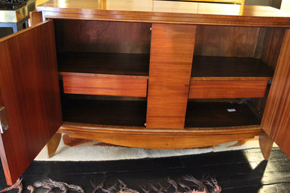 Credenza con ante scorrevoli in Teak, Anni '60