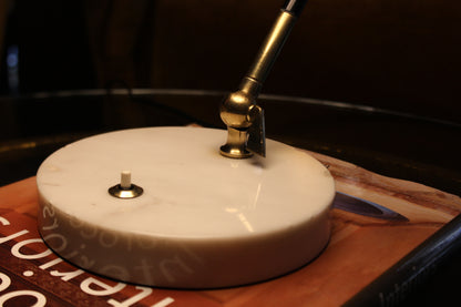 Lampada Stilux 'Orleans Dome' in Marmo e Ottone, Design Anni '50