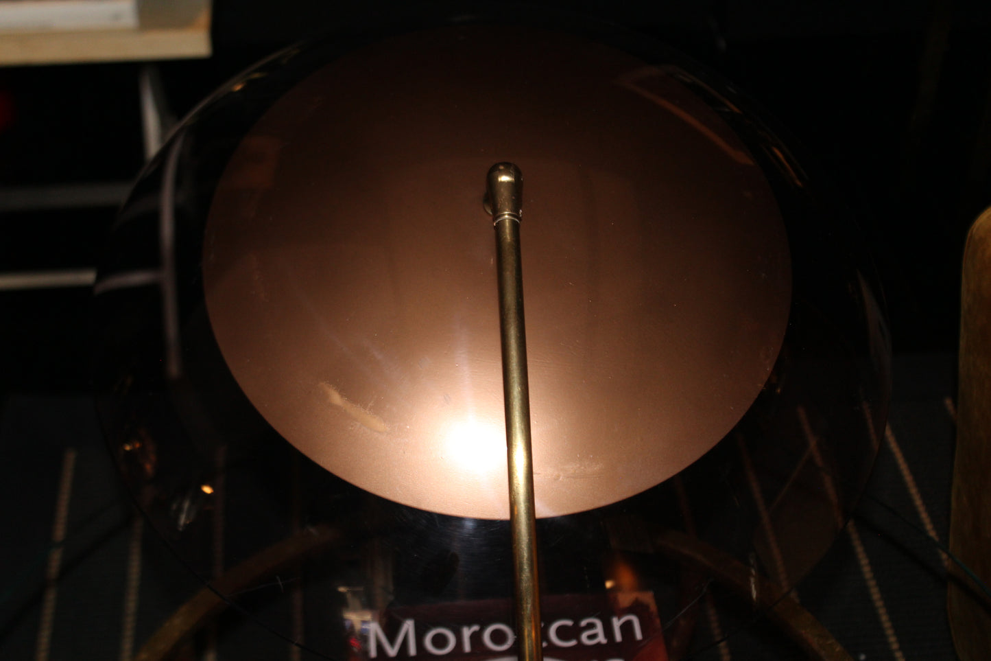 Lampada Stilux 'Orleans Dome' in Marmo e Ottone, Design Anni '50