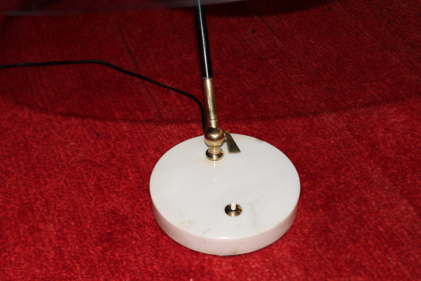 Lampada Stilux 'Orleans Dome' in Marmo e Ottone, Design Anni '50