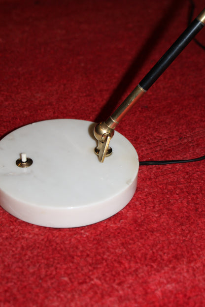 Lampada Stilux 'Orleans Dome' in Marmo e Ottone, Design Anni '50