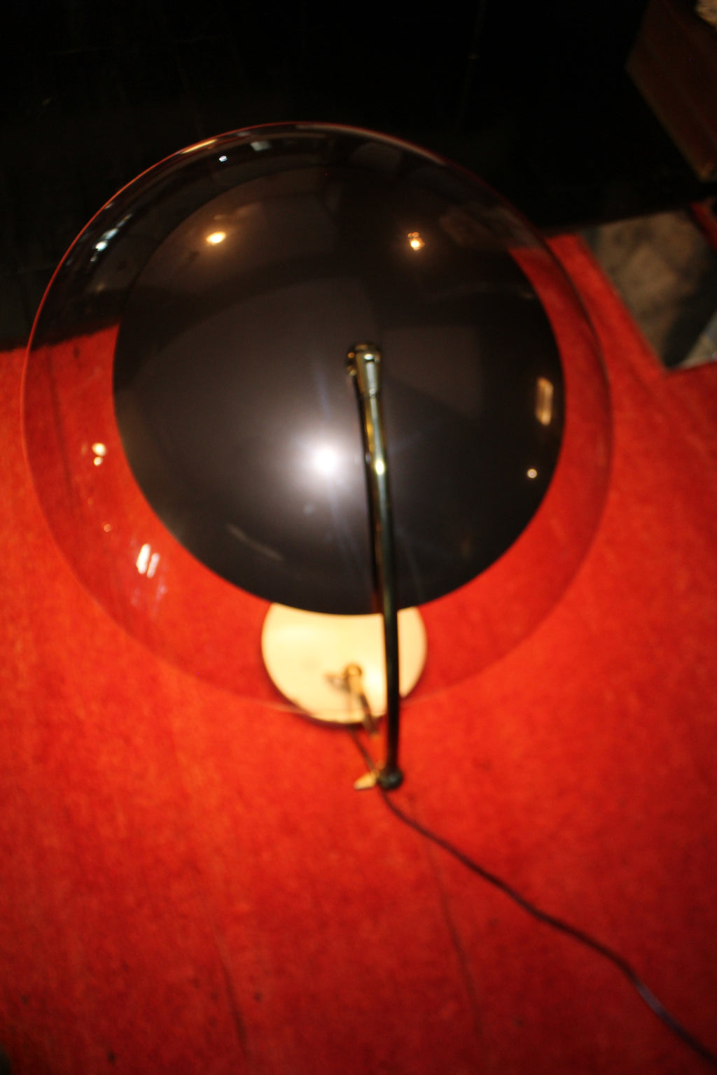 Lampada Stilux 'Orleans Dome' in Marmo e Ottone, Design Anni '50