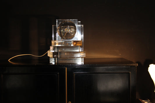 Lampada da Tavolo Componibile in Plexiglass, '70