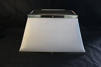 Lampada da Tavolo geometrica in bambù, Anni '70