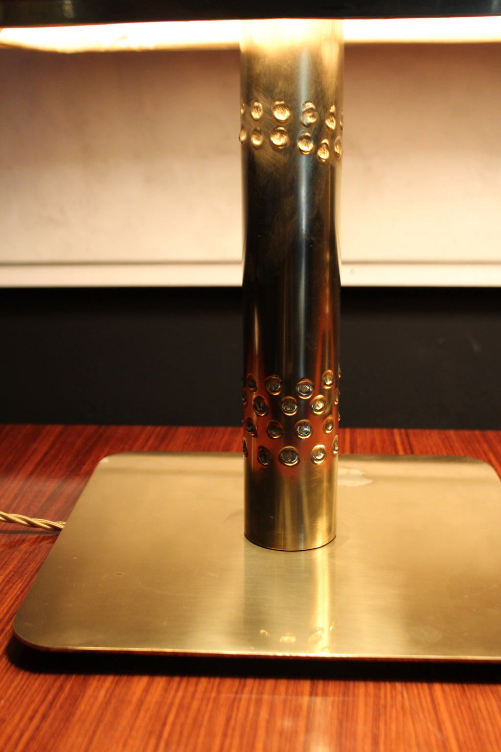 Coppia di Lampade in Ottone e Sughero, Anni '70