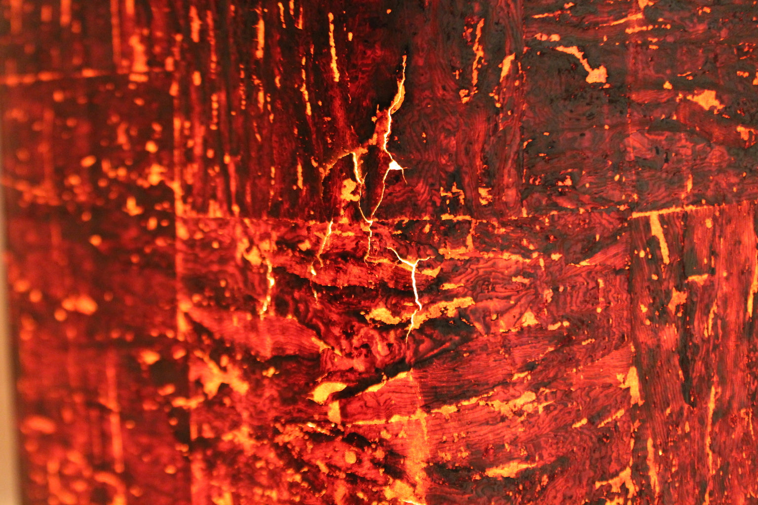 Coppia di Lampade in Ottone e Sughero, Anni '70