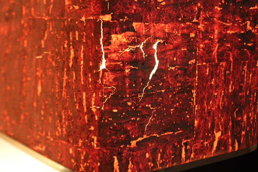 Coppia di Lampade in Ottone e Sughero, Anni '70