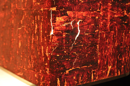 Coppia di Lampade in Ottone e Sughero, Anni '70