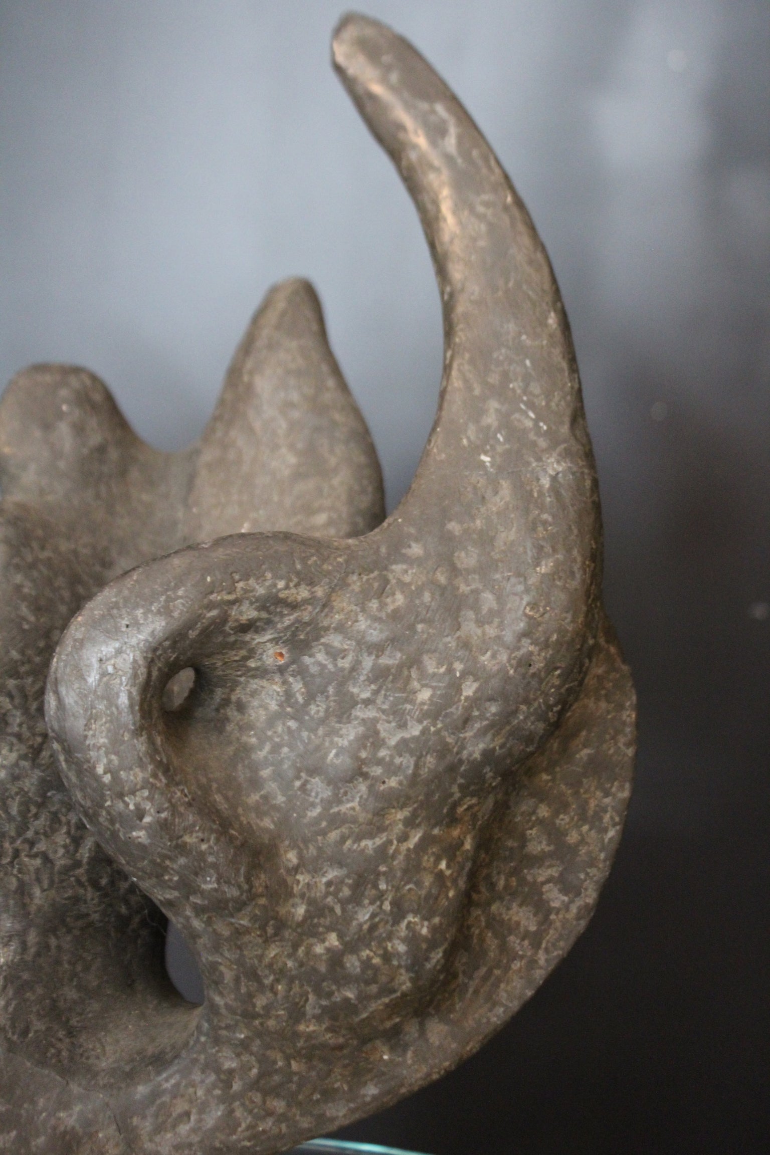 Scultura Astratta in Bronzo Patinato, Anni '50