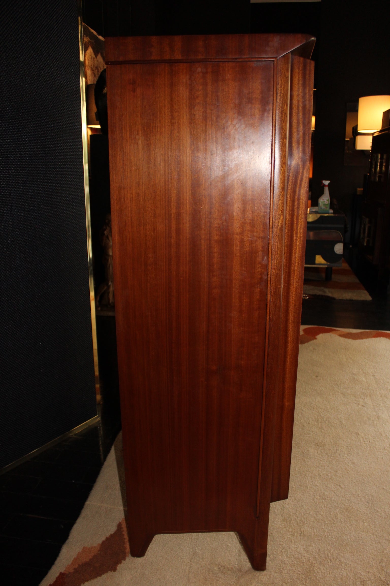 Walnut and Brass Sideboard, 1950s