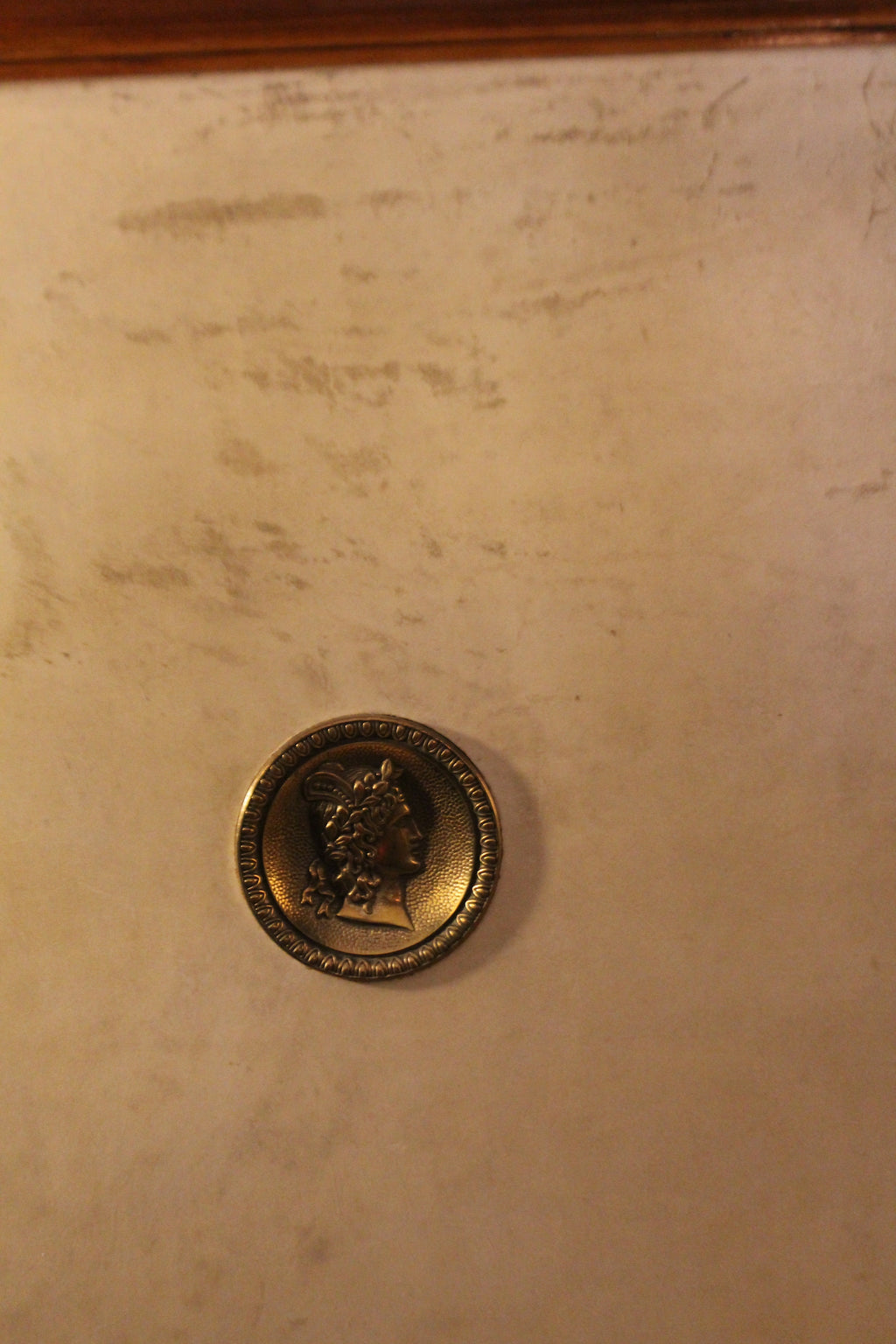 Parchment and Brass Sideboard, 1950s