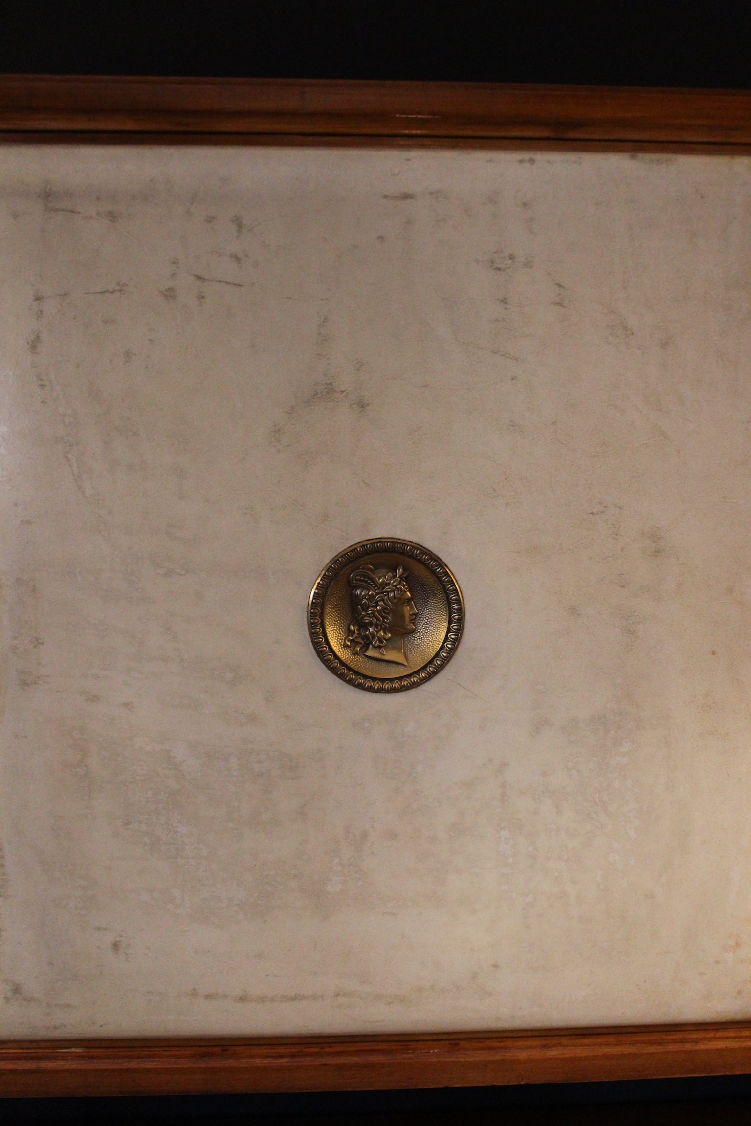 Parchment and Brass Sideboard, 1950s