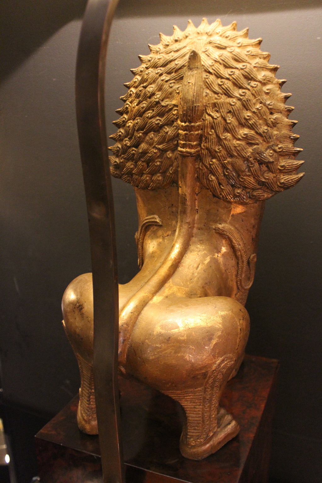 Lampada Scultorea 'Cane di Fong' in Bronzo