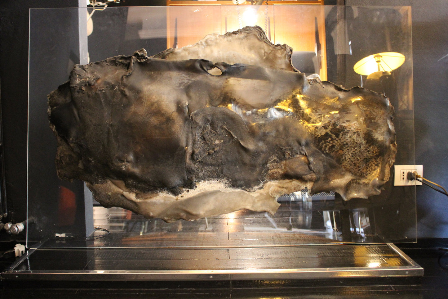 L. Sonzini, Pannello Astratto in Resina Lavorata