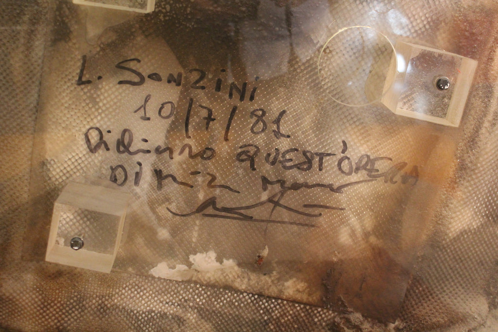 L. Sonzini, Pannello Astratto in Resina Lavorata